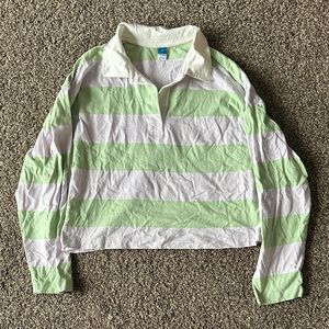 Old Navy NWOT Rugby Stripe Crop Polo